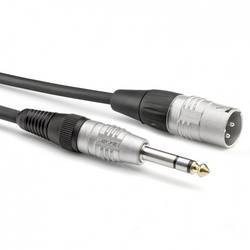 Sommer Cable HBP-XM6S-0090 audio kabelový adaptér [1x XLR zástrčka 3pólová - 1x jack zástrčka 6,3 mm (mono)] 0.90 m černá