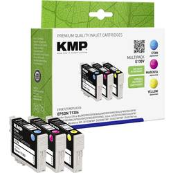 KMP Ink náhradní Epson T1302, T1303, T1304 kompatibilní kombinované balení azurová, purppurová, žlutá E130V 1618,4050