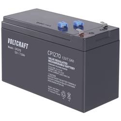 VOLTCRAFT CE12V/7Ah VC-12713970 olověný akumulátor 12 V 7 Ah olověný se skelným rounem (š x v x h) 151 x 100 x 65 mm plochý konektor 4,8 mm bezúdržbové