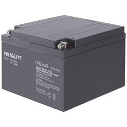 VOLTCRAFT CE12V/24Ah VC-12713980 olověný akumulátor 12 V 24 Ah olověný se skelným rounem (š x v x h) 166 x 125 x 175 mm šroubované M5 bezúdržbové