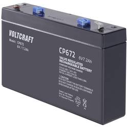 VOLTCRAFT CE6V/7Ah VC-12713945 olověný akumulátor 6 V 7.2 Ah olověný se skelným rounem (š x v x h) 151 x 100 x 34 mm plochý konektor 4,8 mm bezúdržbové