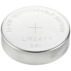 VOLTCRAFT knoflíkový akumulátor LIR 2477 lithiová 180 mAh 3.6 V 1 ks