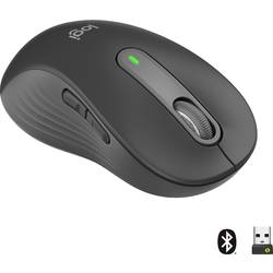 Logitech Signature M650 L left drátová myš bezdrátový, Bluetooth® Velikost XS-XXL: L optická grafitová 5 tlačítko 4000 dpi