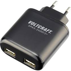 VOLTCRAFT SPAS-2400/2+ USB nabíječka 24 W do zásuvky (230 V) Výstupní proud (max.) 4800 mA Počet výstupů: 2 x USB