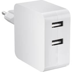 VOLTCRAFT SPS-2400/2+WH-N USB nabíječka, 2x USB A, 24 W, bílá