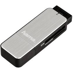 Hama 123900 externí čtečka paměťových karet USB 3.2 Gen 1 (USB 3.0) stříbrná