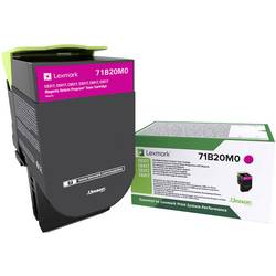 Lexmark vratná kazeta na toner CS317 CS417 CS517 CX317 CX417 CX517 originál purppurová 2300 Seiten 71B20M0