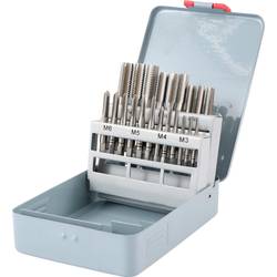 TOOLCRAFT TO-6800787 sada závitníků 21dílná metrický M3, M4, M5, M6, M8, M10, M12 pravotočivý DIN 352 HSS 1 ks
