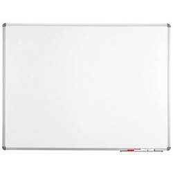 Maul bílá popisovací tabule Whiteboard MAULstandard (š x v) 180 cm x 120 cm šedá emailový nátěr vč. odkládací misky , formát na šířku nebo na výšku