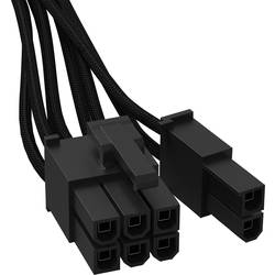 BeQuiet PC, napájecí kabel [1x ATX zástrčka 8pólová (6+2) - 1x 12pinová zástrčka (síťový adaptér)] 0.60 m černá