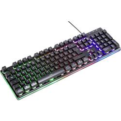 Renkforce RF-GMK-150 USB herní klávesnice německá, QWERTZ černá s podsvícením