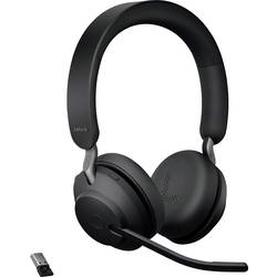 Jabra Evolve2 65 UC telefon Sluchátka On Ear Bluetooth® stereo černá regulace hlasitosti, Indikátor nabití, Vypnutí zvuku mikrofonu