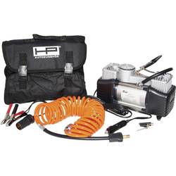 HP Autozubehör 21262 kompresor 2 Zylinder Hochleistungs-Kompressor 7 bar 2 válce, analogový manometr, úložný box / taška