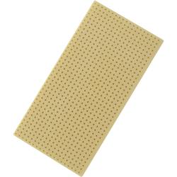 TRU COMPONENTS eurodeska bez CU vložky tvrzený papír (d x š) 100 mm x 50 mm 35 µm Rastr (rozteč) 2.54 mm Množství 4 ks