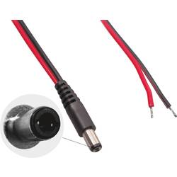 BKL Electronic 075824 nízkonapěťový připojovací kabel nízkonapěťová zástrčka - kabel s otevřenými konci 5.50 mm 2.10 mm 2.00 m 1 ks