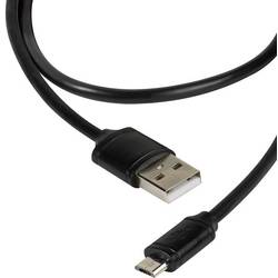 Vivanco USB kabel USB 2.0 USB-A zástrčka, USB Micro-B zástrčka 1.20 m černá 36251