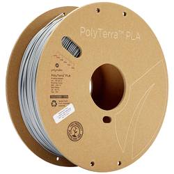 Polymaker 70824 PolyTerra PLA vlákno pro 3D tiskárny PLA plast Nižší obsah plastů 1.75 mm 1000 g šedá (matná) 1 ks