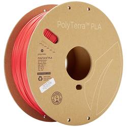 Polymaker 70826 PolyTerra PLA vlákno pro 3D tiskárny PLA plast Nižší obsah plastů, vodou rozpustitelné 1.75 mm 1000 g červená (matná) 1 ks