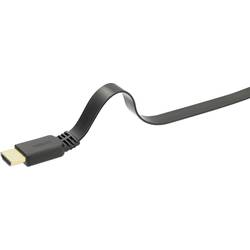 SpeaKa Professional HDMI kabel Zástrčka HDMI-A, Zástrčka HDMI-A 2.00 m černá SP-9075620 Audio Return Channel, pozlacené kontakty, odolné proti torzi, Ultra HD