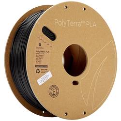 Polymaker 70820 PolyTerra PLA vlákno pro 3D tiskárny PLA plast Nižší obsah plastů 1.75 mm 1000 g černá (matná) 1 ks