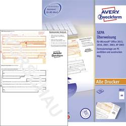 Avery-Zweckform formulář pro převod SEPA-Überweisung A4 Počet listů: 100 2817