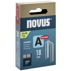 Novus Tools 042-0782 svorky z jemného drátu Typ 53 800 ks Rozměry (d x š x v) 18 x 11.3 x 18 mm