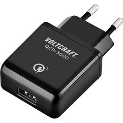 VOLTCRAFT QCP-3000 USB nabíječka 19.5 W do zásuvky (230 V) Výstupní proud (max.) 3000 mA Počet výstupů: 1 x USB Qualcomm Quick Charge 3.0