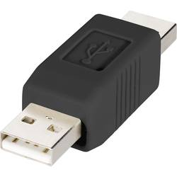adaptér USB 2.0 Renkforce [1x USB 2.0 zástrčka A - 1x USB 2.0 zástrčka A], černá