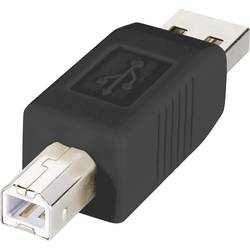 adaptér USB 2.0 Renkforce [1x USB 2.0 zástrčka A - 1x USB 2.0 zástrčka B], černá