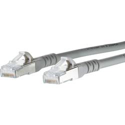 Metz Connect 1308453033-E RJ45 síťové kabely, propojovací kabely CAT 6A S/FTP 3.00 m šedá dvoužilový stíněný, bez halogenů, samozhášecí 1 ks