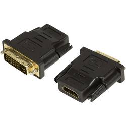 LogiLink AH0001 HDMI / DVI adaptér [1x HDMI zásuvka - 1x DVI zástrčka 24+1pólová] černá