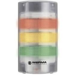 Werma Signaltechnik kombinované signalizační zařízení LED Werma bílá trvalé světlo, blikající světlo 230 V/AC 85 dB