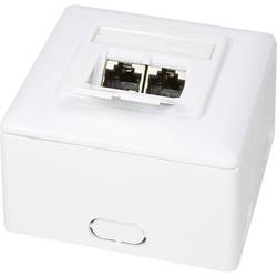LogiLink síťová zásuvka na omítku CAT 6 2 porty bílá