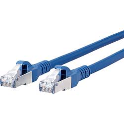 Metz Connect 130845A044-E RJ45 síťové kabely, propojovací kabely CAT 6A S/FTP 10.00 m modrá s ochranou 1 ks