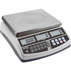 Kern CPB 30K5DM počítací váha 30 kg, rozlišení 5 g, 10 g 230 V, napájeno akumulátorem, stříbrná
