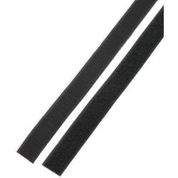 Basetech STD-LH25/1M pásek se suchým zipem lepicí háčková a flaušová část (d x š) 1000 mm x 25 mm černá 1 pár