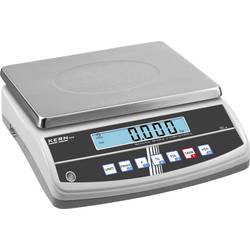 Kern GAB 6K1DNM stolní váha 6 kg, rozlišení 1 g, 2 g 230 V, napájeno akumulátorem, stříbrná