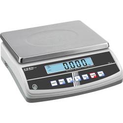 Kern GAB 15K2DNM stolní váha 15 kg, rozlišení 2 g 230 V, napájeno akumulátorem, stříbrná