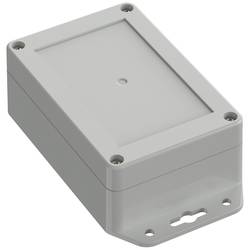 TRU COMPONENTS TC-10860564 Přírubové pouzdro 120 x 80 x 45.20 polykarbonát světle šedá 1 ks