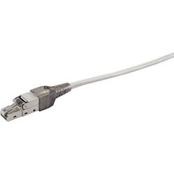 Renkforce RF-4538314, RJ45 konektor, zástrčka, rovná, černá (transparentní), 1 ks