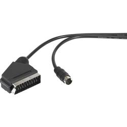 SpeaKa Professional konektor DIN / SCART AV kabel [1x mini DIN zástrčka - 1x SCART zástrčka] 1.50 m černá