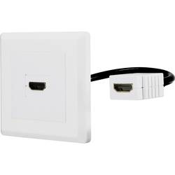 Renkforce RF-4538136 HDMI adaptér [1x HDMI zásuvka - 1x HDMI zásuvka] bílá pozlacené kontakty 15.00 cm