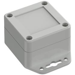 TRU COMPONENTS TC-10860396 Přírubové pouzdro 60 x 60 x 40.10 polykarbonát světle šedá 1 ks