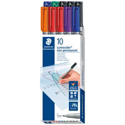 Staedtler popisovač fólií Lumocolor® non-permanent pen 316 316 B10 červená, modrá, zelená, černá, oranžová, fialová