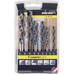 Alpen 0000802102100 TM 9 9dílná sada bitů a vrtáků kov, kámen, beton, dřevo, zdivo 5 mm, 6 mm, 8 mm
