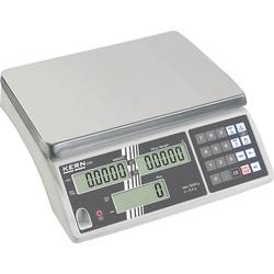 Kern CXB 6K0.5+C počítací váha Kalibrováno dle (DAkkS) Max. váživost 6 kg Rozlišení 0.5 g 230 V, napájeno akumulátorem stříbrná