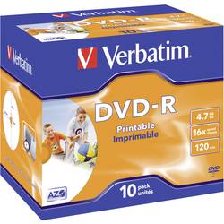 Verbatim 43521 DVD-R 4.7 GB 10 ks Jewelcase s potiskem