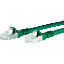 Metz Connect 1308451055-E RJ45 síťové kabely, propojovací kabely CAT 6A S/FTP 1.00 m zelená s ochranou 1 ks