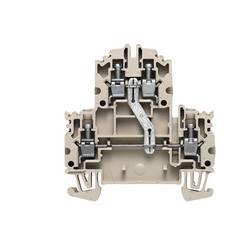 W-Series, Double-tier terminal, Screw connection, Direct mounting, Beige WDK 4N V 1041910000 Weidmüller 100 ks