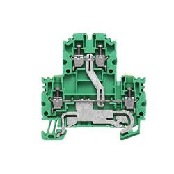 W-Series, PE terminal, Double-tier terminal, Rated cross-section: Screw connection, Direct mounting WDK 2.5N PE 1041620000 Weidmüller 100 ks